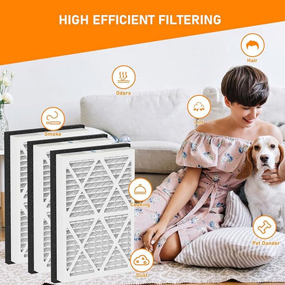 20x30x3 MERV 13 Pleated Air Filters Replacement Compatible with Zephyr VGF Series 20x30x3 Whole Home Return Air Grille Filter,White,3 Pack