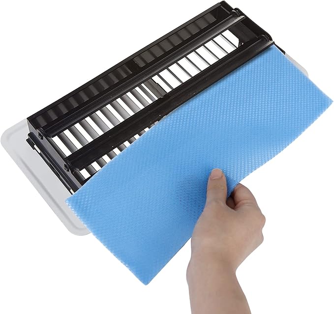 GCGOODS Reusable & Washable Air Vent Filters, 3 Layers for Indoor Grille Filtration, Reduce Dander, Dirt, Dust and Pollen, Floor Vent Filters, 15 Pcs 4" x 12", Blue