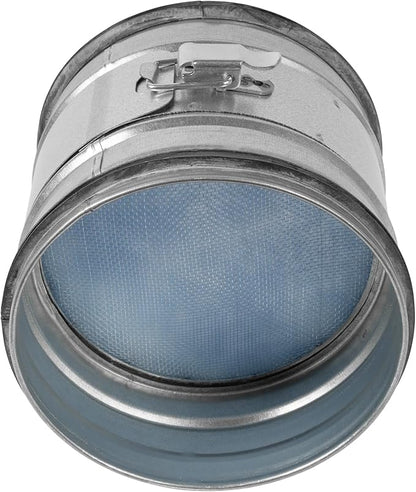 6" Inch Inline Round Duct Filter - G4 Class Filter with Mesh Screen - Dust Collection and Air Purification - Rigid or Flexible Vent Hose Filter