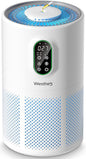 Air Purifiers for Home Large Room up to 1650 ft², WESTHEY H13 True HEPA Air Purifier for Bedroom with Night Light, Air Quality Monitor, Fragrance Sponge, Air Cleaner for Wildfire Smoke Dander Dust