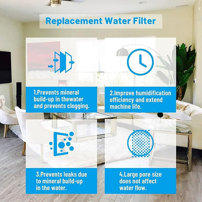 Humidifier Replacement Filters for Levoit Capture Fine Particles in Water Tank, Compatible with Dual150, Dual200S, Classic300(S), LV600S, 18 Pack, White