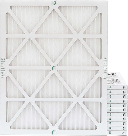 Glasfloss ZL 15x20x1 MERV 13 (FPR 10) Air Filters for AC and Furnace. Case of 12. Actual Size: 14-1/2 x 19-1/2 x 7/8