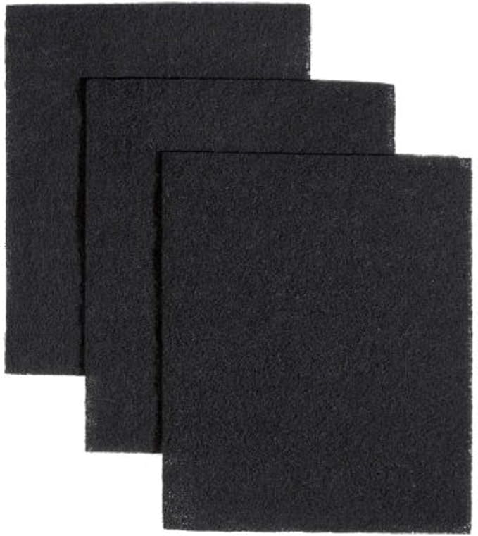 Compatible to BP58 Non-Ducted Charcoal Replacement Filter Pads for Range Hood, 7-3/4 by 10-1/2-Inch, 3-Pack