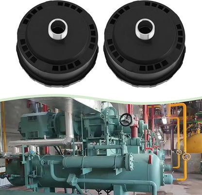 eMagTech 2PCS Air Compressor Silencer 3/4 Inch 25mm Compatible with Piston Compressors Air Filter for Pneumatic Systems