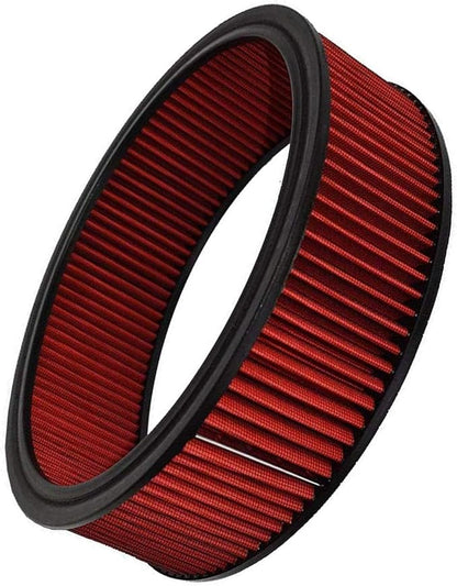 A-Team Performance 14x4 Air Filter Element - - 14" x 4", Round High Flow Performance High Flow Filter - Washable & Reusable Media