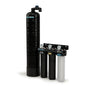 PRO+AQUA Elite Whole House Water Filter 3 Stage Well Water Filtration System w/Gauges, PR Button, 1” Ports, Filter Set (3-Stage + 20 GPM Salt-Free Bundle)