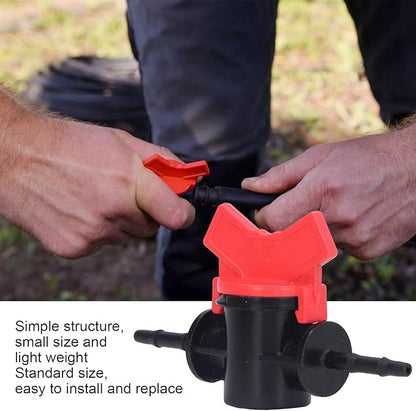 Regulator ABS Plastic Liquid Control Stop Valve for Domestic Water Pumps Solar Water Heaters Construction Sites 2PCS Straight Through Valve (3.5MM regulator)