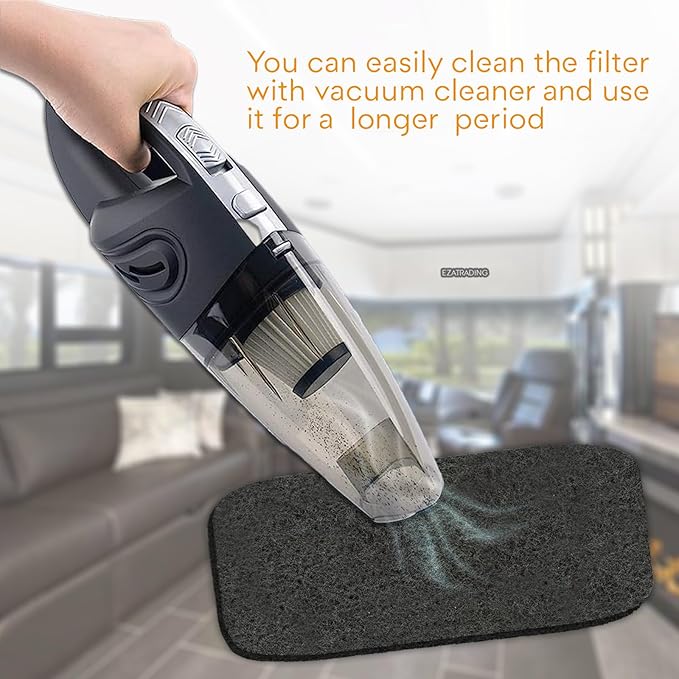 RV Premium Charcoal Activated Carbon Fiber Air Conditioner Filter - Air Duct AC Carbon Filter Replacement for RV AC Vent (2 Pack, 12.875” x 5.5”)