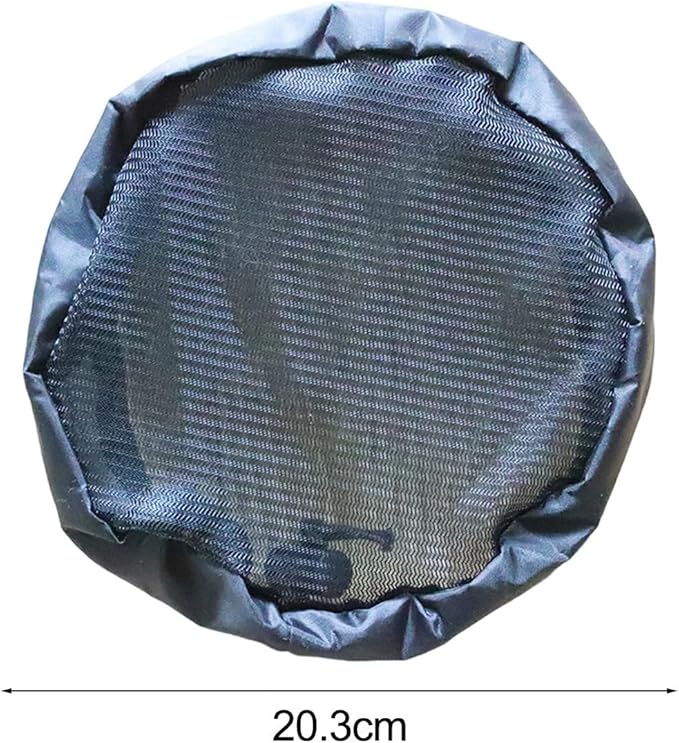 FABULETTA 2Pcs Grow Tent Vent Cover Set 4in 6in 8in Waterproof Oxford Cloth Mesh Duct Filter with Elastic Band and Fixed Buckle for Plant Greenhouse Airflow Dust and Pest Control(8in)