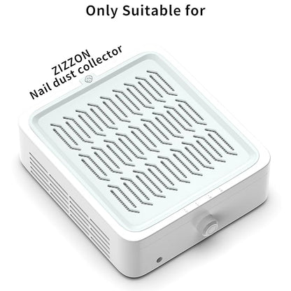 ZIZZON Nail Dust Collector Filter, 2Pcs Reusable Filters Replacement for 120W Nail Dust Collector