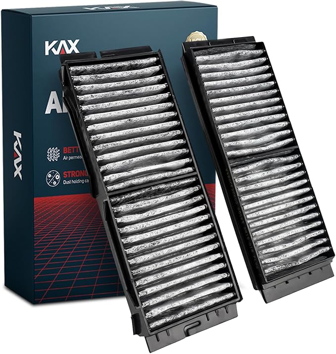 KAX Cabin Air Filter, CF11672 Replacement for Mazda 3 2010 2011 2012 2013, w/Activated Carbon Passenger Compartment Air Filter, Filter Up Dust Pollen
