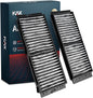 KAX Cabin Air Filter, CF11672 Replacement for Mazda 3 2010 2011 2012 2013, w/Activated Carbon Passenger Compartment Air Filter, Filter Up Dust Pollen