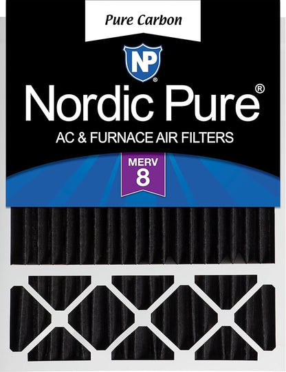 Nordic Pure 20x25x5 (Actual Size: 19 7/8 x 24 7/8 x 4 3/8) Honeywell/Lennox Replacement Odor Reduction Merv 8 Filter 1 PK