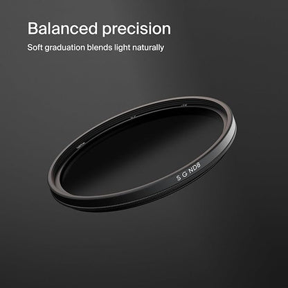 Urth 55mm Soft Graduated ND8 Lens Filter (Plus+) — 3-Stop, Ultra-Slim 20-Layer Nano-Coated Soft Grad Neutral Density Camera Lens Exposure Balance Filter