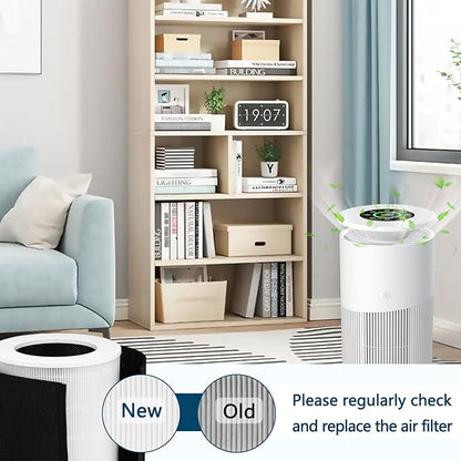 KJ02 Air Purifier Replacement Filter Compatible with Dhyala KJ02 Air Purifier, 8.7"L × 8.7"W × 10.7"H, Removes Pollen, Dust, Smoke, 1 Pack