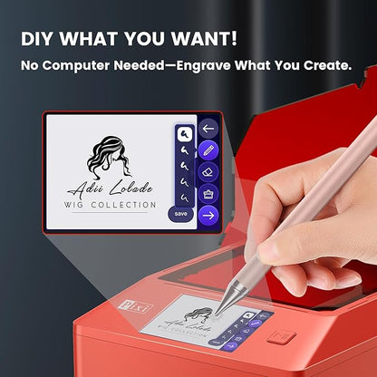 AlgoLaser 10W Smart Laser Engraver Machine, Class 1 Portable Laser Cutter with Built-in AlgoOS System, No Computer Required, Laser Engraving Machine for Metal, Wood, Acrylic, Leather.