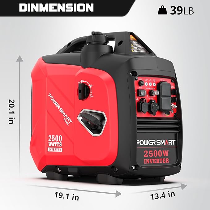 PowerSmart 2500-Watt Portable Inverter Generator with Quiet Technology