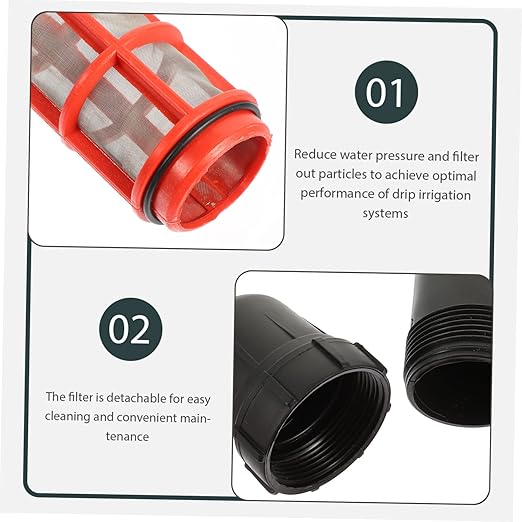 Toyvian Y Shape Irrigation Filter Mesh Water Saving Tool Durable Stainless Steel Design for Efficient Drip Irrigation Gardens and Farms