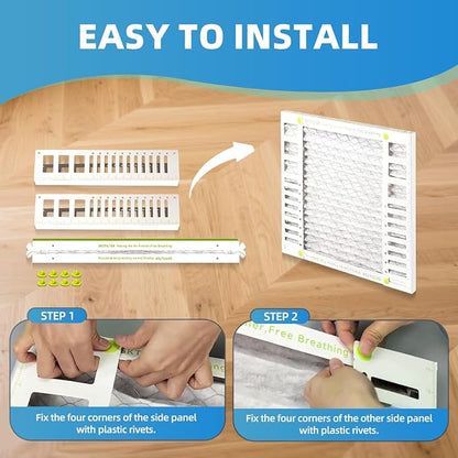 24x24x2 Air Filter AC Furnace MERV 13 Comparable with MPR 1900 FPR 10 HVAC Air Condition cabin Vent Fan Electrostatic Pleated Actual Size 23.43 x 23.43 x 1.75 6 Packs
