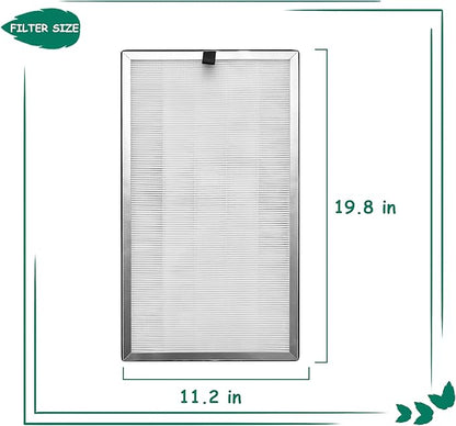 Replacement Filter, Compatible with MA Series 112 V2.0 Air Purifier,3 in 1 Pre-filter, H13 True HEPA Filter and Activated Carbon Filter, 2 Pack