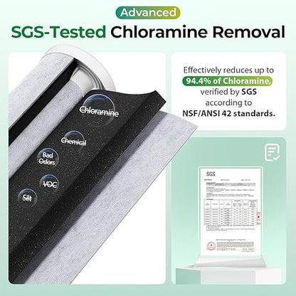 iSpring WGB31B-KSNC Whole House Water Filter System, SGS-Tested to Remove up to 94.4% of Chloramine, 3-Stage Filtration Reduces Heavy Metals, Lead, Chlorine, Sediment, VOC, 10” x 4.5” Filters