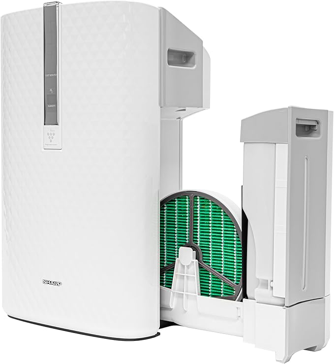 SHARP Air Purifier with Humidifier Combo – Covers up to 1,230 sqft in one hour, True HEPA Filter Air Purifier for Medium Rooms, Home Nursery, Dust, Smoke, Pollen - KC850U