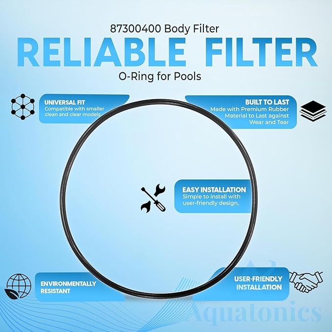 87300400Z Pool Filter O Ring Replacement Compatible with Pentair Clean and Clear, Warrior Aboveground, Predator, EasyClean - O-343 Replacement - Tank Body O Rings Rubber