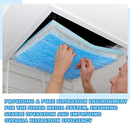 Pangda 360" x 36" x 1" Hammock Roll Air Vent Filters Media Fiberglass Air Filter Roll Industrial HVAC & Dust Collection Pre-filter Media for Furnaces, Ventilation & Workshop