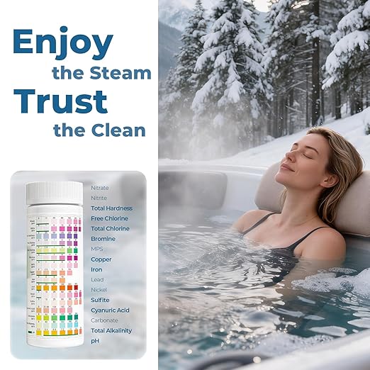 TESPERT Drinking Water Test Strips 125ct 16 in 1 – 30s Quick Screening for Hardness, pH, Iron, Nitrite, Copper, Chlorine, Nitrite, Carbonate,Lead, Alkalinity...Well, Tap, Home, City Water Testing