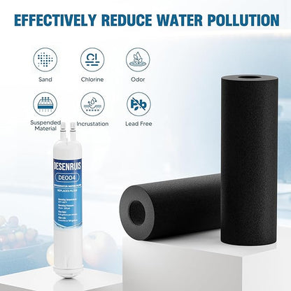 4396841 Replacement for EDR3RXD1, Filter 3, KAD3RXD1, WHR3RXD1, Compatible with Kenmore 46-9083,46-9030, 9030, 9083 Water Filter, Pack of 4, By DESENRUIS
