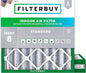 Filterbuy 25x25x4 Air Filter MERV 8 Essential Dust & Allergy Defense (2-Pack), Electrostatic Pleated HVAC AC Furnace Filters Replacement, Made in USA (Actual Size: 24.50 x 24.50 x 3.63)
