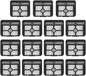 HEPA Filters Kit For Dreame H40 Pro H40 Ultra H40 Steam H40 Station Vacuum Cleaner Floor Scrubber Replacement Parts Accessories stability(15pcs Set)