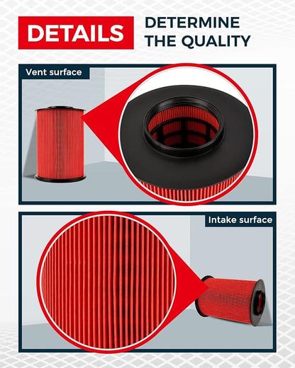 KAX Premium Engine Air Filter, GAF065 (CA11114) Replacement for Ford Escape 2013-2019, Focus 2012-2018, Transit Connect 2014-2016, MKC 2015-2019, Compatible with FA-1908 Air Filter