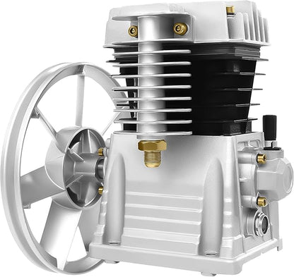 2HP Air Compressor Pump, Air Compressor Pump Head with Motor & Breathing Nozzle 200L/Min, 1.5KW Oil Lubricated AIr Compressors Pumps