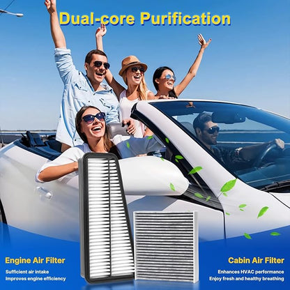Cabin & Engine Air Filter Kit for 2005-2015 Tacoma 4.0L(Gas)
