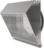 Vent Systems 10" Inch Exhaust Vent Cover with Rubber Gasket - Stainless Steel - Robust Weatherproof Outdoor Air Exhaust Box - Duct or Surface Mounting - Rain and Snow Protection