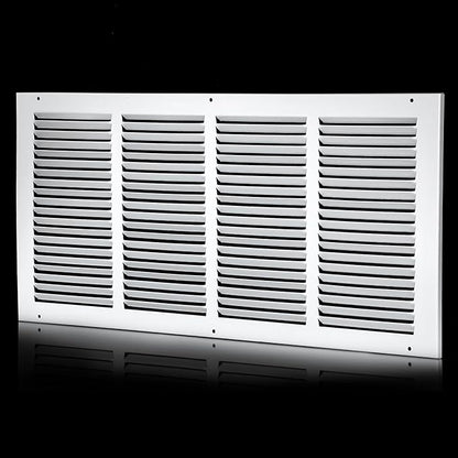 24x10 Return Air Grille(Duct Opening Size),Air Return Vent Cover,Flat Vent Cover,Rejillas De Aire Acondicionado Para Casa,Return Air Grilles,Outer Dimensions:25.75"Wx11.75"H(24"W x 10"H, Duct Opening)