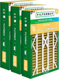 Filterbuy 16x28x6 Air Filter MERV 11 Superior Pet & Allergy Defense (3-Pack), Pleated HVAC AC Furnace Filters for AprilAire Space-Gard 401, 2400, & Lennox (Actual Size: 15.50 x 26.88 x 6.00)