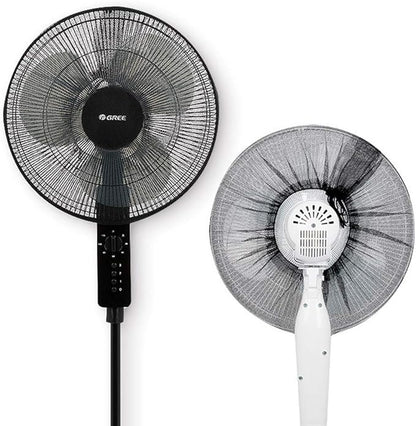2 Pack - 18" Fan Safety Protection Cover,Kid Children Baby Finger Protect Fan Net Guard,Washable Pedestal Fans Dustproof Covers,Summer Fans Safety Dust Covers,Perfect for Parents of Toddlers (Black)