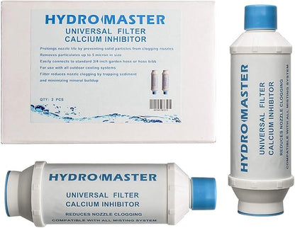 HYDRO MASTER 0179101 Universal Outdoor Misting System Calcium Inhibitor Filter (2 pcs)