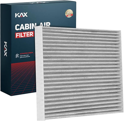 KAX Cabin Air Filter with Activated Carbon, CF10550 Replacement for Nissan Rogue L4 2.5L 2008-2013, Rogue Select S 2014-2015, Sentra L4 2.0L/ 2.5L 2007-2012, Passenger Compartment Air Filter