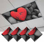 Fluorescent Light Covers for Ceiling Lights Love Heart Stone Magnetic Light Filters 4 Pack 4x2 ft Black Red Ceiling Lights Cover for Classroom Office School Home Drop Lamp Decor
