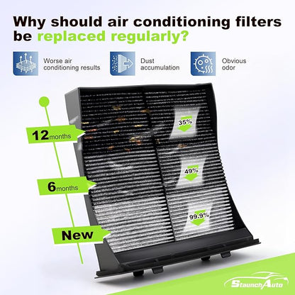 Engine and Cabin Air Filter Combo for Crosstrek 2016-2017, Forester 2009-2018, Impreza 2008-2016, WRX 2012-21, XV Crosstrek 2013-15 Air Filter Car Replacement #CF10930 16546AA090 Car Accessories