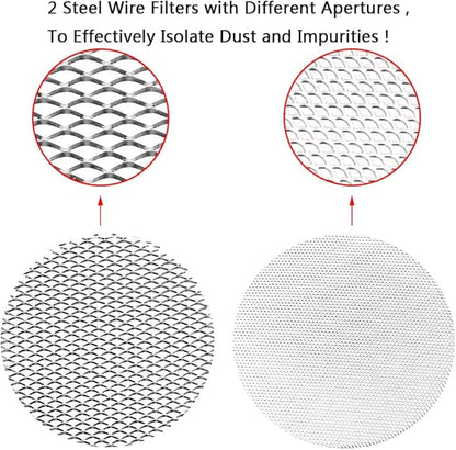 Carburetor 50mm Air Filter Cleaner Velocity Stack Modified Intake with Sponge Filter Steel Mesh Washable Resuable for PWK21-30mm PE Short Fast Intake Suggest for Small Displacement (Red New,50mm)