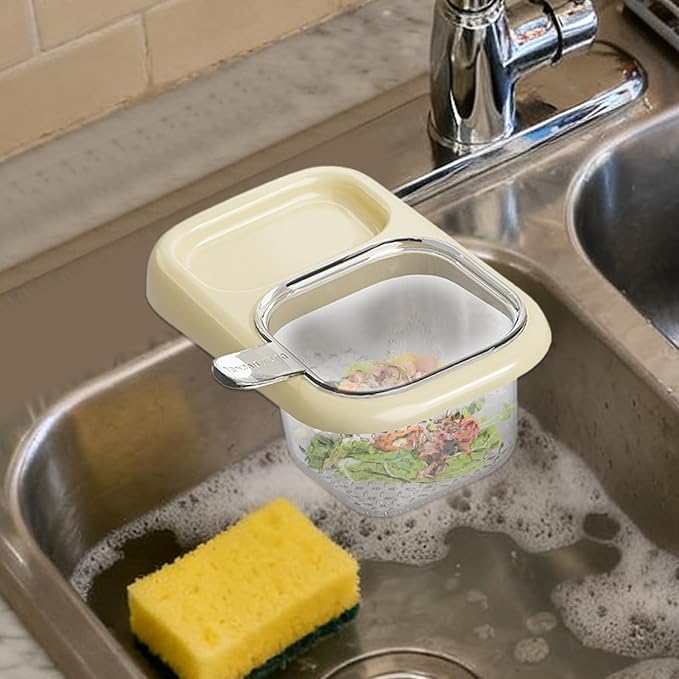 Sink Filter Basket, Efficient Drainage Design, 150g, Suction Cup Sink Rack, Kitchen Drain Basket, Compact & Space-Saving, for Home, Apartment, Restaurant, Dorm, Fruit, Vegetable, Pasta