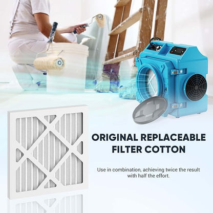 Replacement Filter for HEPA 500 Air Scrubber, Enhanced Dust Capture, Easy Installation, Extends HEPA Filter Life(Pack of)