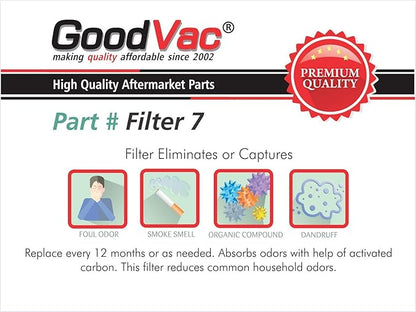 GOODVAC Replacement Filter for Sharp Series FP-a60uw FP-a80uw Air Purifier Replaces Fz-a60hfu Fz-a80hfu