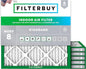 Filterbuy 19x19x1 Air Filter MERV 8 Essential Dust & Allergy Defense (6-Pack), Electrostatic Pleated HVAC AC Furnace Filters Replacement, Made in USA (Actual Size: 19.00 x 19.00 x 0.75)