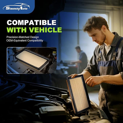 Engine and Cabin Air Filter Combo for RAV4 Hybrid 2019-2025,Camry Hybird 2018-2026,Highlander Hybrid 2020-2025,Sienna Venza 2021-2025 automotive replacement air filters #CF12157 CA12289