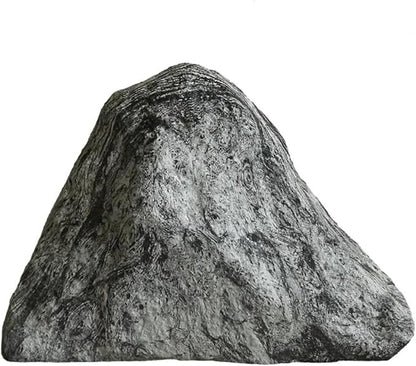 Outdoor Fake Rock Cover Realistic Lightweight Fiberglass Artificial Landscape Boulder Enclosure Protection Dome for Well Pump Septic Tank Electrical Boxes R (N)